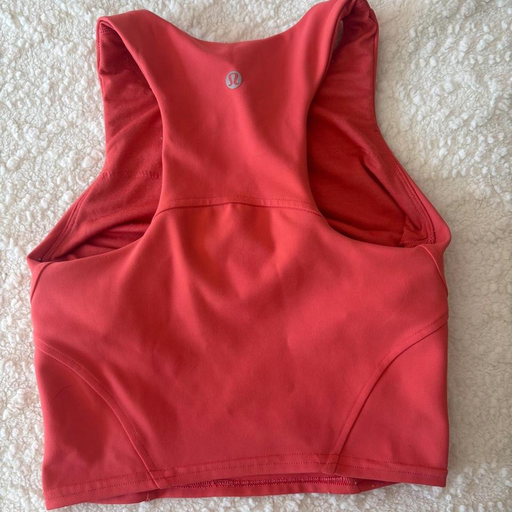 Lululemon Sports Bra Coral Racerback Size XS